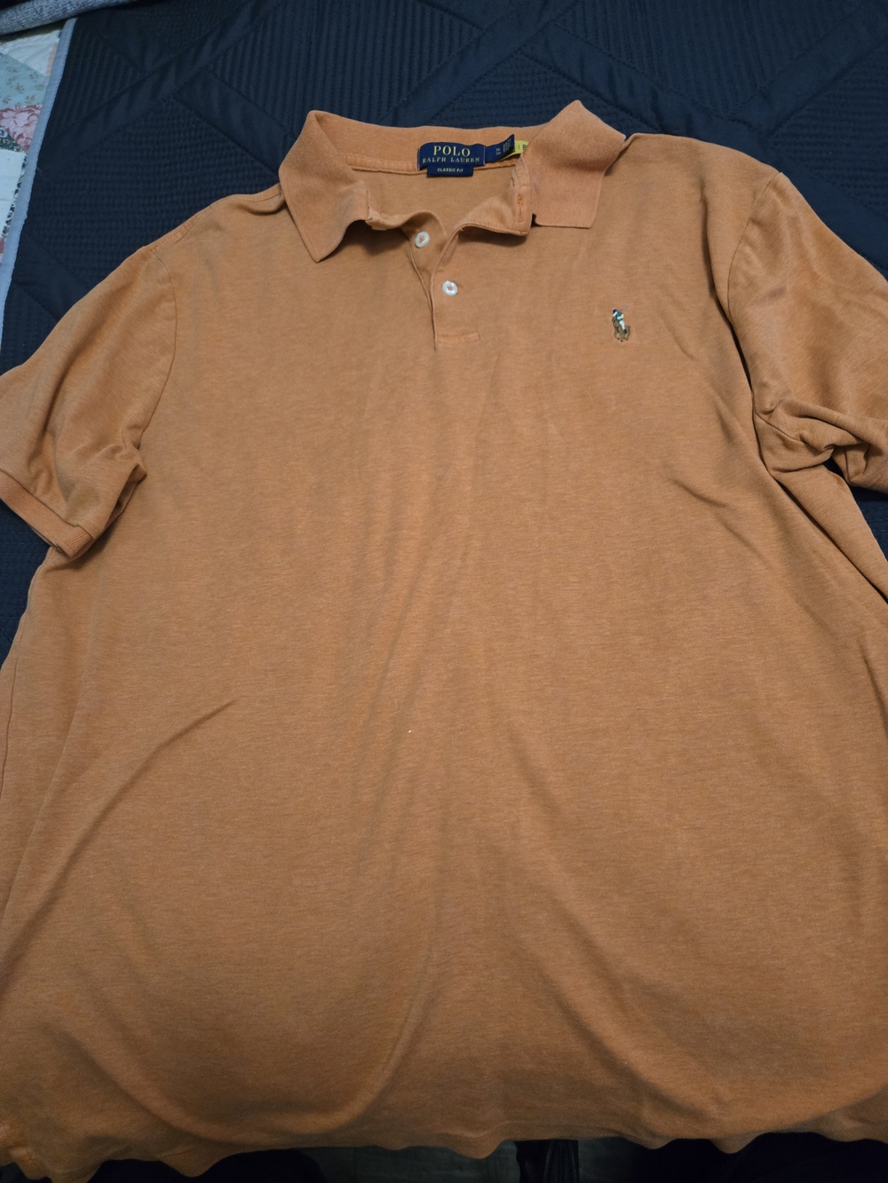 Polo by Ralph Lauren Men's Orange Polo Shirt